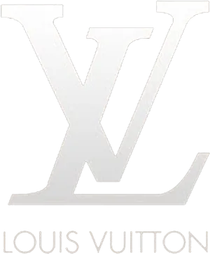 Louis Vuitton Logo Blackand White PNG image