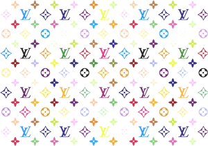 Louis Vuitton Multicolor Monogram Pattern PNG image