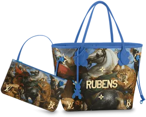 Louis Vuitton Rubens Art Inspired Bags PNG image