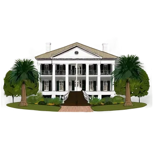 Louisiana Plantation House Png Kvi62 PNG image