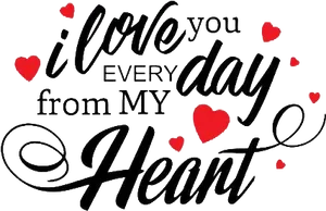 Love Declaration Graphic PNG image