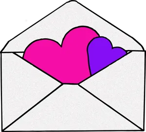 Love Envelope Hearts PNG