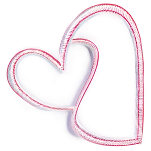 Love Heart Line Drawing Png 06262024 PNG image