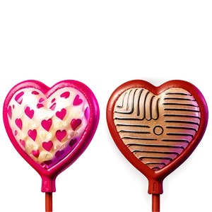 Love Heart Lollipop PNG 06292024