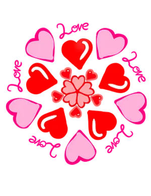 Love Hearts Pattern Graphic