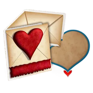Love Letter Heart Stamp Png 05242024 PNG image