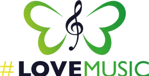 Love Music_ Butterfly_ Note_ Logo PNG