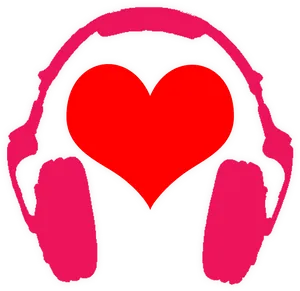 Love Music Headphones Graphic