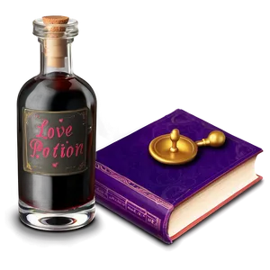 Love Potion On Books Png Vsv PNG image