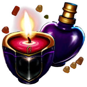 Love Potion With Candle PNG 88