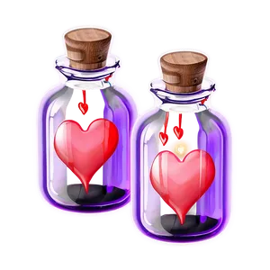 Love Potion With Hearts Png 06292024 PNG image