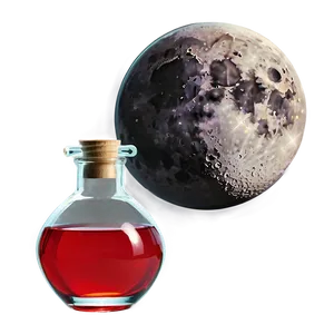Love Potion With Moon PNG Oiu