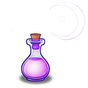 Love Potion With Moon PNG Voj86