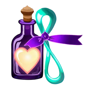 Love Potion With Ribbons PNG Uqj