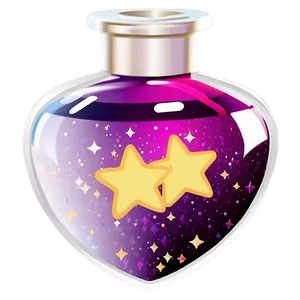 Love Potion With Stars PNG 06292024