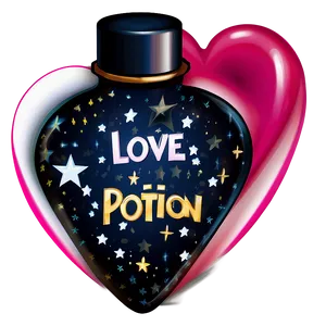 Love Potion With Stars PNG Yqp