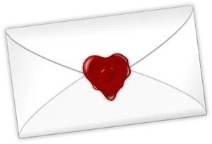 Love Sealed Envelope PNG image
