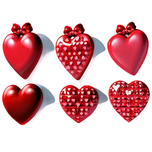 Love Theme Red Hearts Png Bwm36 PNG image