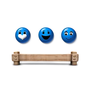 Love-themed Blue Emojis PNG Ijr81