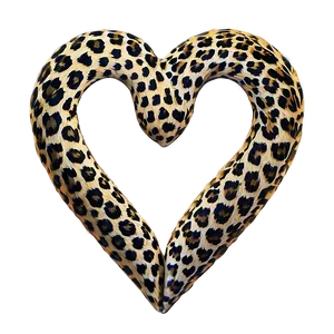 Love Wildlife Leopard Heart Png 06282024 PNG image