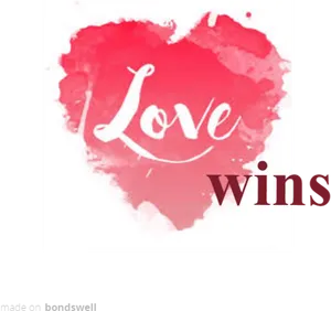 Love Wins Heart Graphic