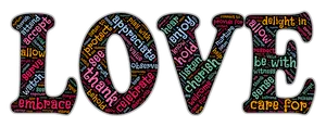 Love Word Art Collage