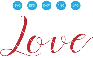 Love Word Art File Formats PNG