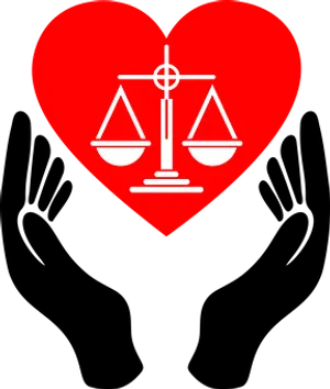 Loveand Justice Heart Symbol