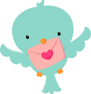 Lovebird Delivery Cartoon PNG image