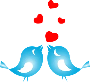 Lovebirds Hearts Graphic