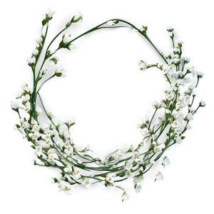 Lovely Baby's Breath Crown Png Hnk PNG image