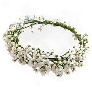 Lovely Baby's Breath Crown Png Kte PNG image