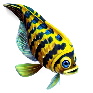Lovely Fish Character PNG 06292024 PNG