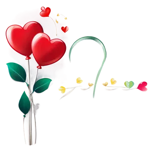 Lovely Happy Valentines Day PNG 05232024