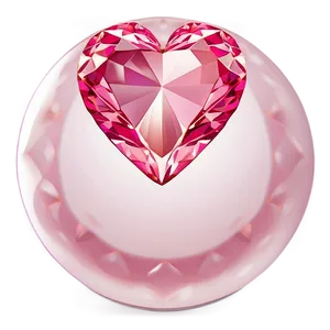 Lovely Pink Diamond Heart Icon Png 98 PNG image