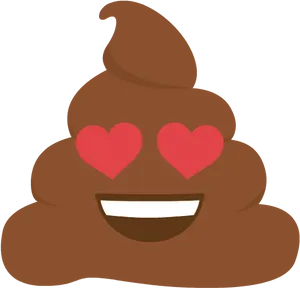 Loving Poop Emoji PNG image