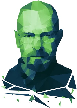 Low Poly Breaking Bad Heisenberg PNG image