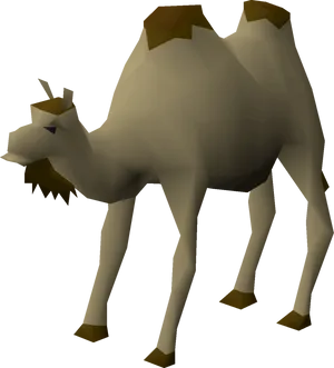Low Poly Camel Model