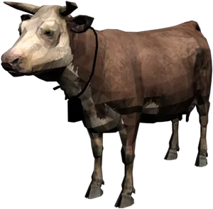 Low Poly Cow Model.png PNG image