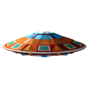 Low Poly Flying Saucer PNG Ofq73 PNG