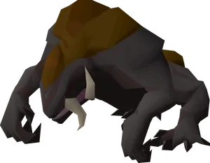 Low Poly Mythical Creature PNG image