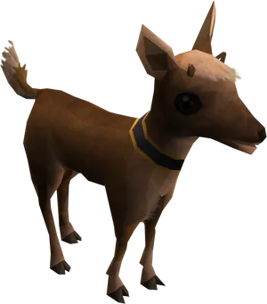 Low Poly Reindeer Model.png PNG image