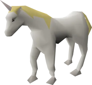 Low Poly3 D Unicorn
