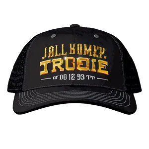 Low Profile Black Trucker Hat PNG 06282024 PNG