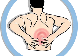 Lower Back Pain Illustration PNG image