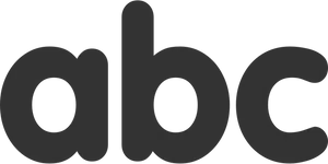 Lowercase A B C Letters Black Background