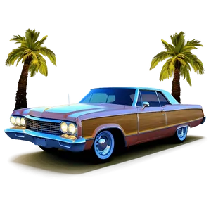 Lowrider At Night Scene Png Ygy4 PNG image