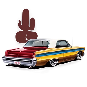 Lowrider Automotive Art Png 06112024 PNG image