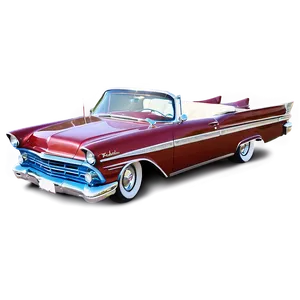 Lowrider Convertible Car Png Cho PNG image