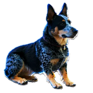 Loyal Blue Heeler Companion Png Xex14 PNG image